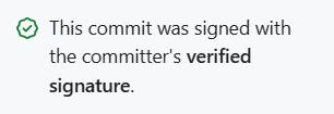 在GitHub上提交代码获得Verified签名标识